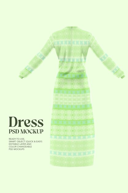 PSD women dress mockup