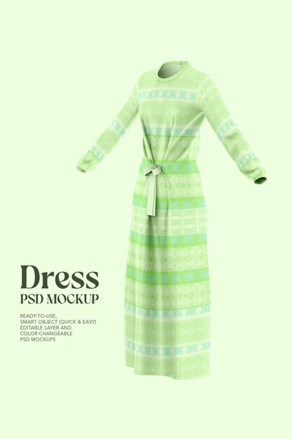 PSD women dress mockup