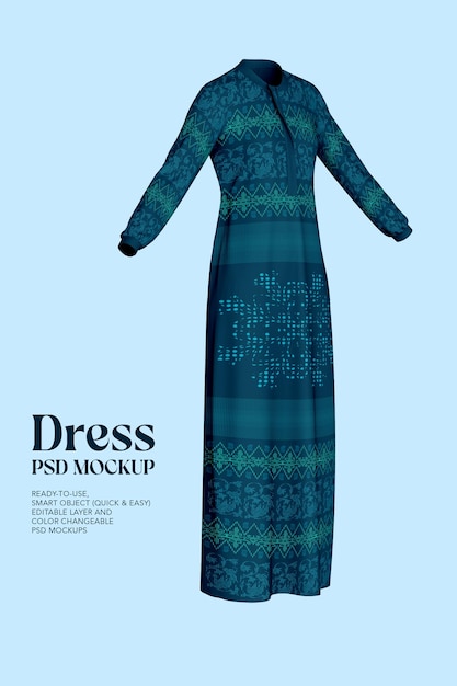 PSD women dress psd mockup