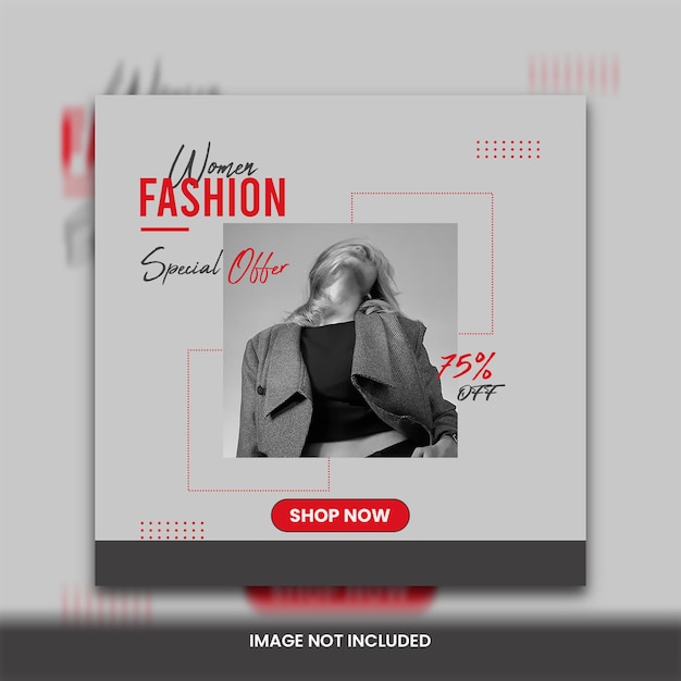 Women fashion sales banner design