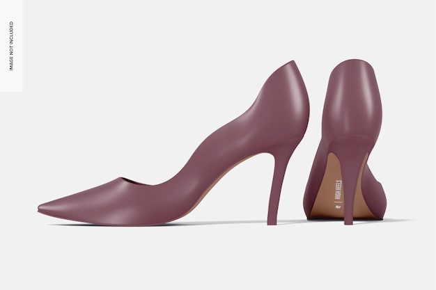 PSD women high heels mockup