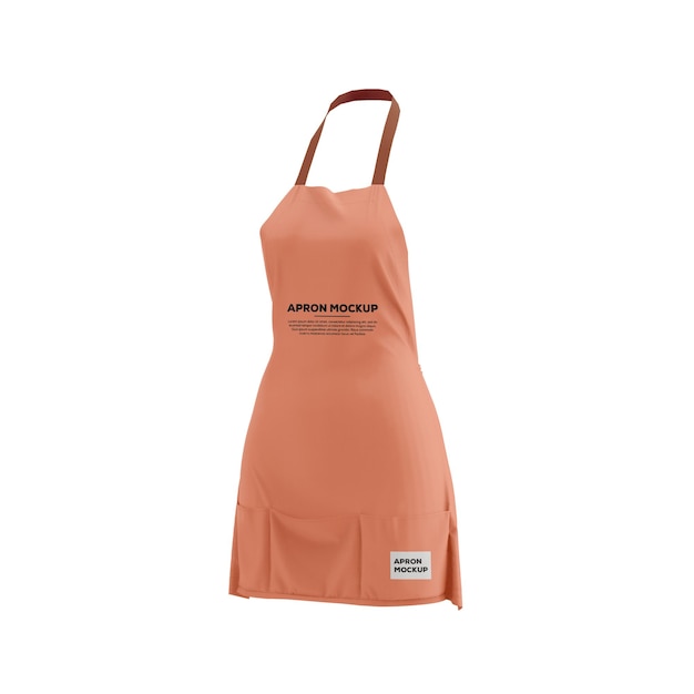 PSD women's apron mockup