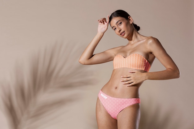 PSD women's bikini garment mock-up