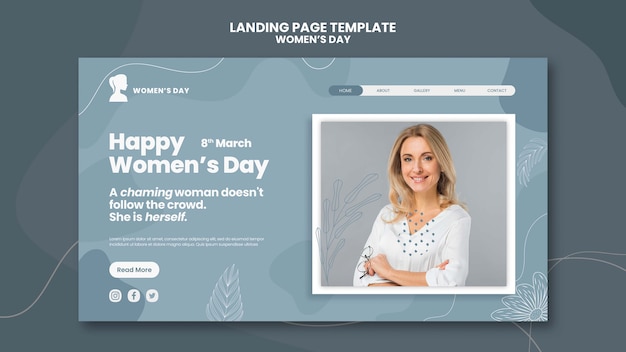 Women's day landing page