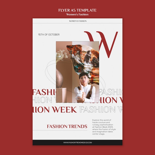 Women's fashion flyer  template