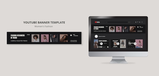 PSD women's fashion template design