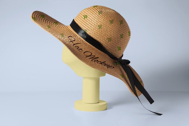 PSD women's pamela hat with floral print