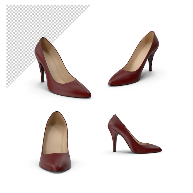 PSD women's shoe png