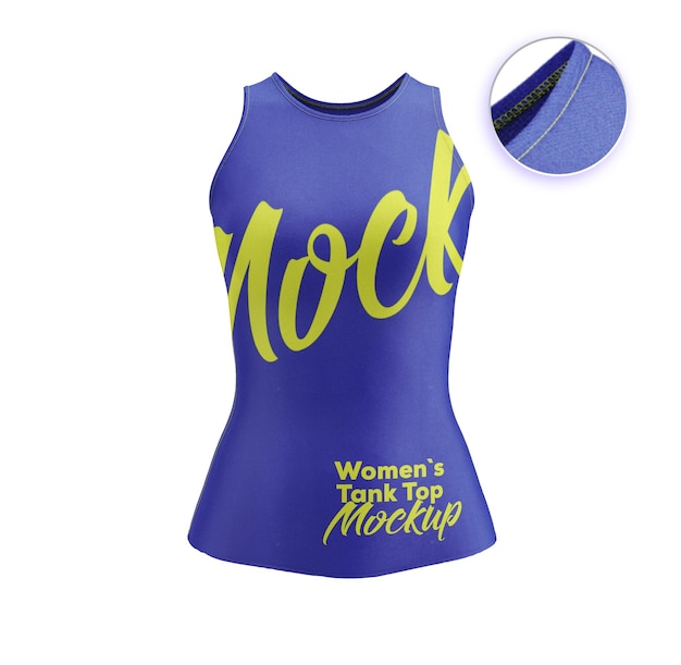 Women's tank top mockup