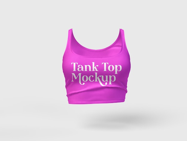 PSD women's tank top mockup