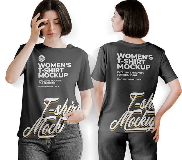 Women's tshirt mockup