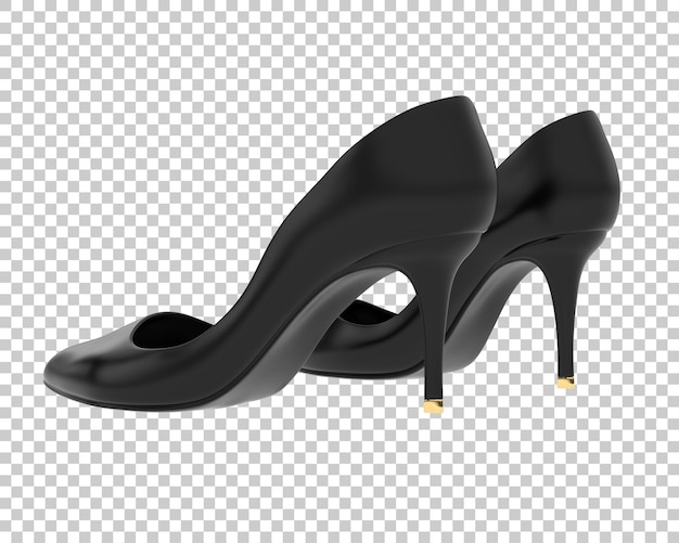 PSD women shoes on transparent background 3d rendering illustration