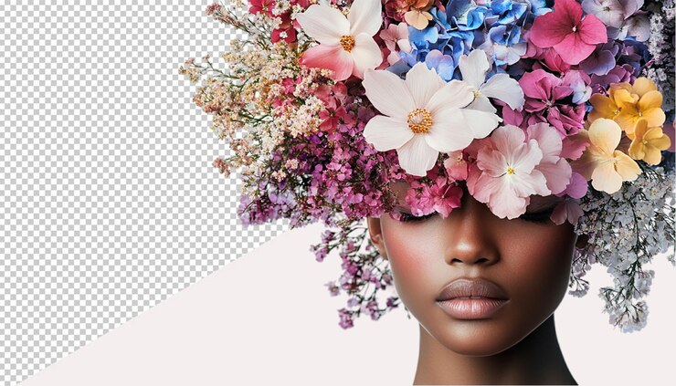 PSD women on transparent background