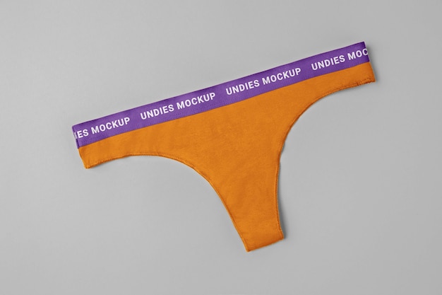 Premium PSD  Women underwear mockup design