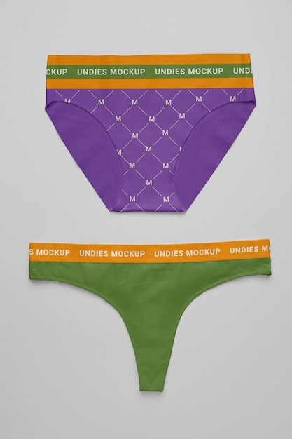 PSD women underwear mockup design