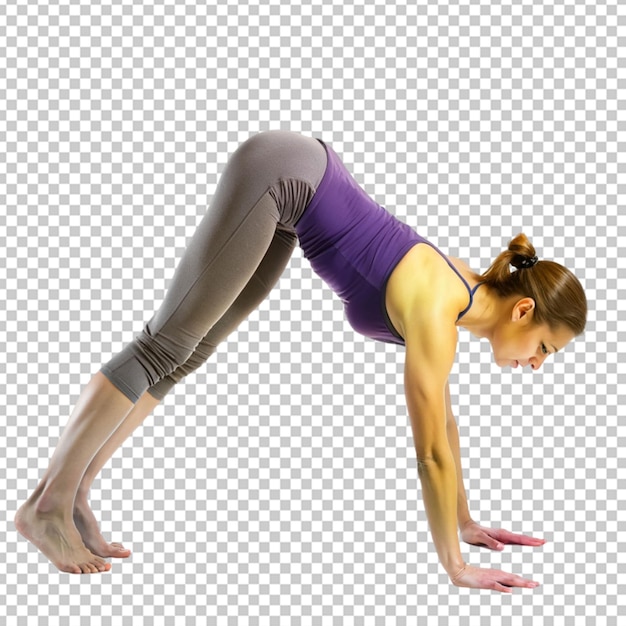 Women with sportswear doing yoga