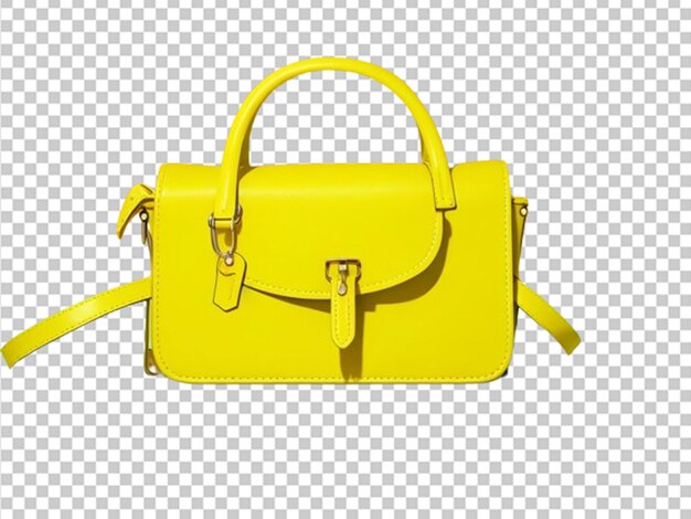 Women yellow purse handbag