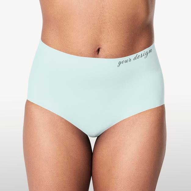 women39s seamless underwear psd mockup