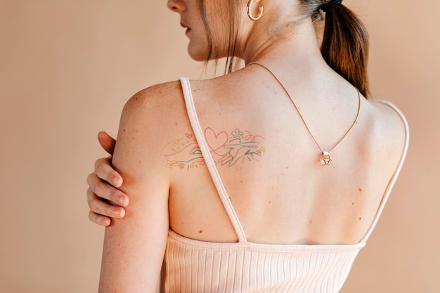 women39s tank top mockup tattoo psd