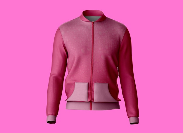 PSD mockup di giubbotto bomber da donna