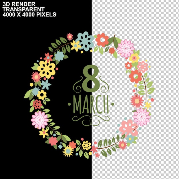 Womens Day 8 March International Womens Day Happy Womens Day Floral 8 March Floral Corner