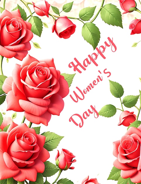 PSD womens day card background