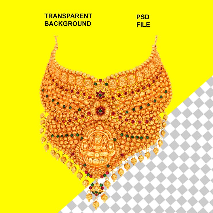 PSD womens jewellery on transparent isolated background