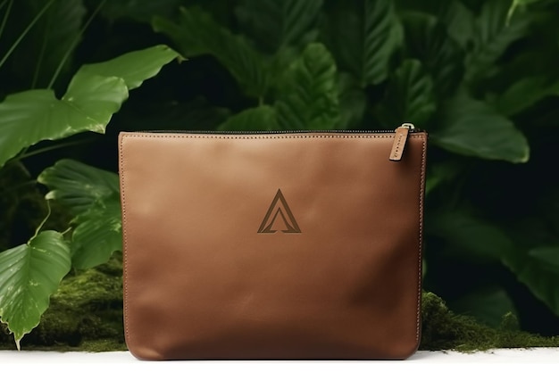 PSD womens leather handbag mockup