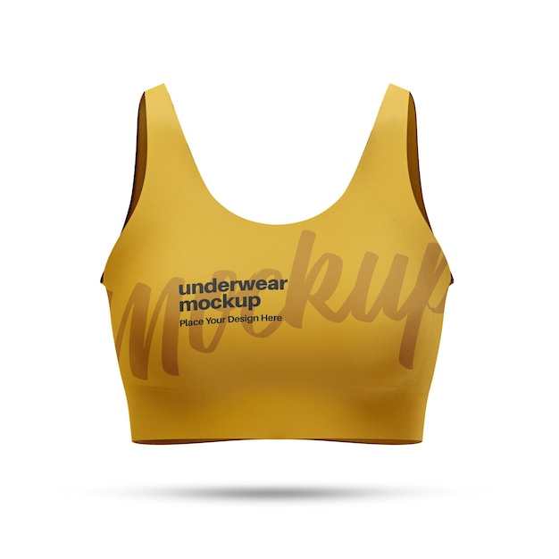 PSD womens sports bra mockup