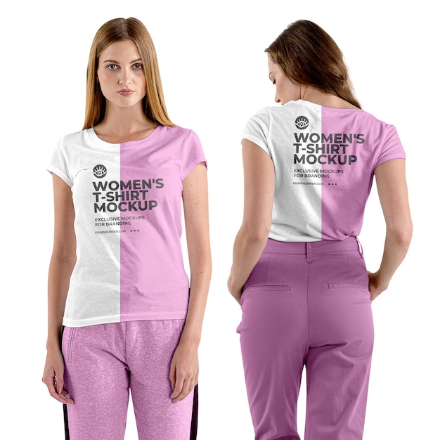 PSD womens tshirt mockup