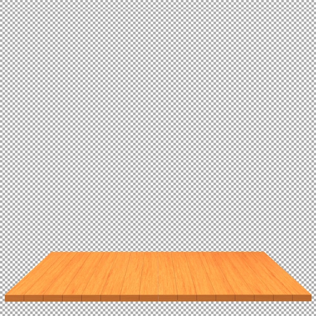 Wood board 3d render isolated