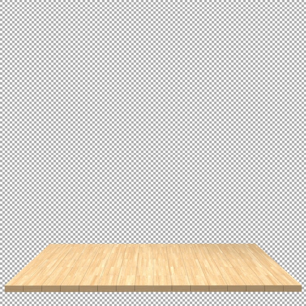 Wood board 3d render isolated