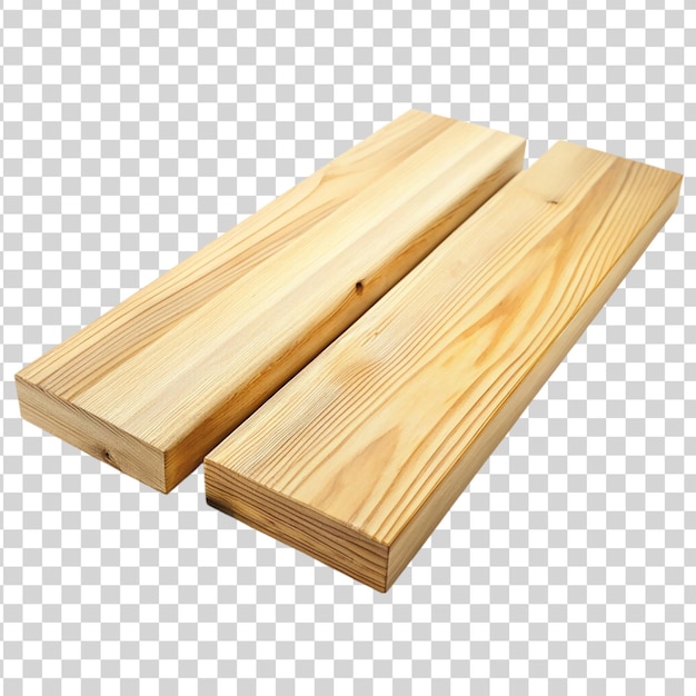 PSD 透明な背景に隔離された木板と木材