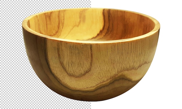 Wood bowl isolated