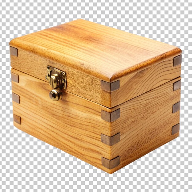 PSD wood box transparent background