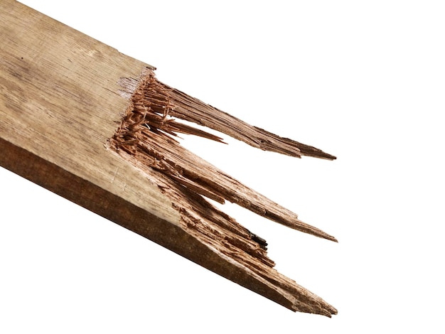 Wood broken parts transparent background