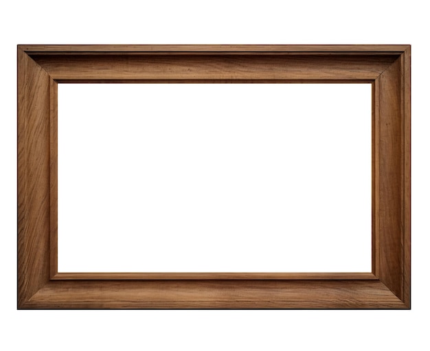 PSD wood frame isolate transparent background