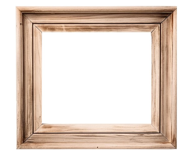 PSD wood frame isolate transparent background