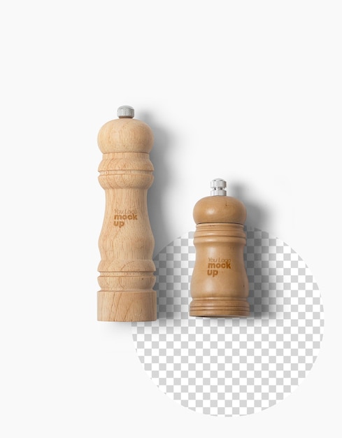 PSD wood grinder mockup