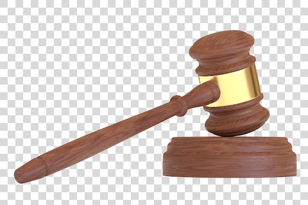 Деревянный молоток судьи изолирован на белом фоне оплата за юридическое образование 3d рендеринг иллюстрации
