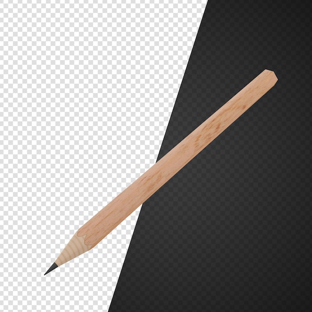 Wood pencil isolated