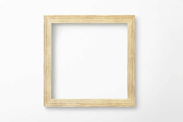 Wood picture frame mockup