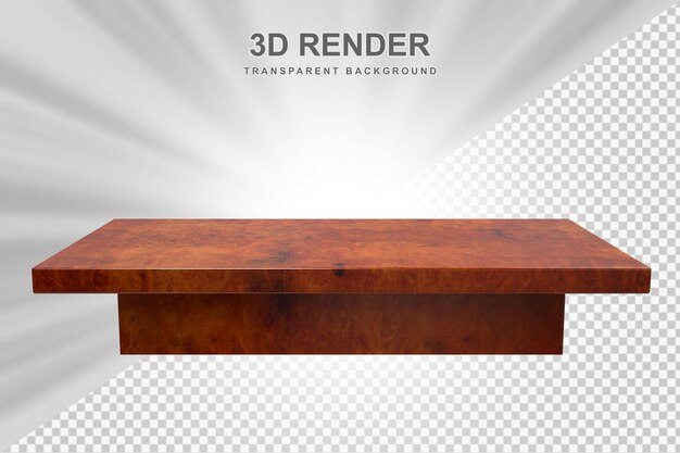 PSD wood table top 3d