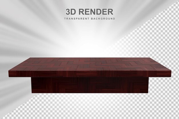 PSD wood table top 3d