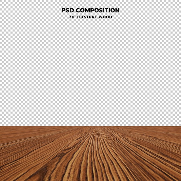 PSD wood table top isolated