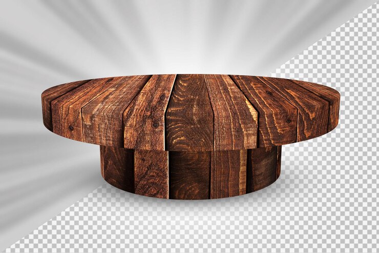PSD wood table top