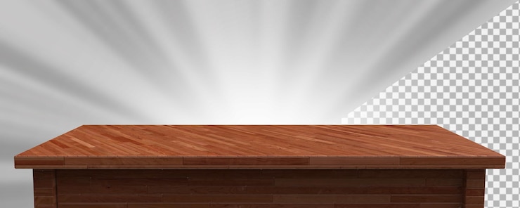 PSD wood table top
