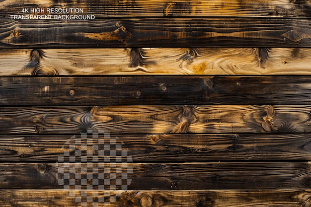 PSD sfondio a consistenza di legno con tavole di legno effetto di vernice in legno grunge su sfondo trasparente