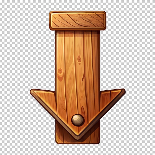 Wooden arrow icon