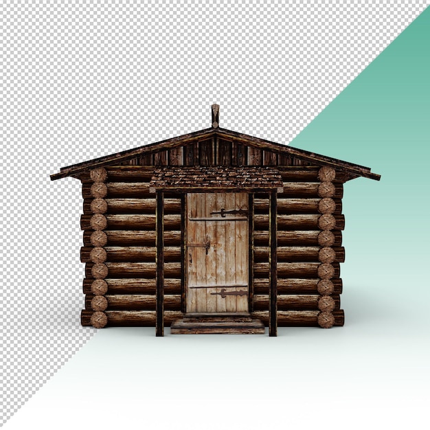 PSD wooden barn